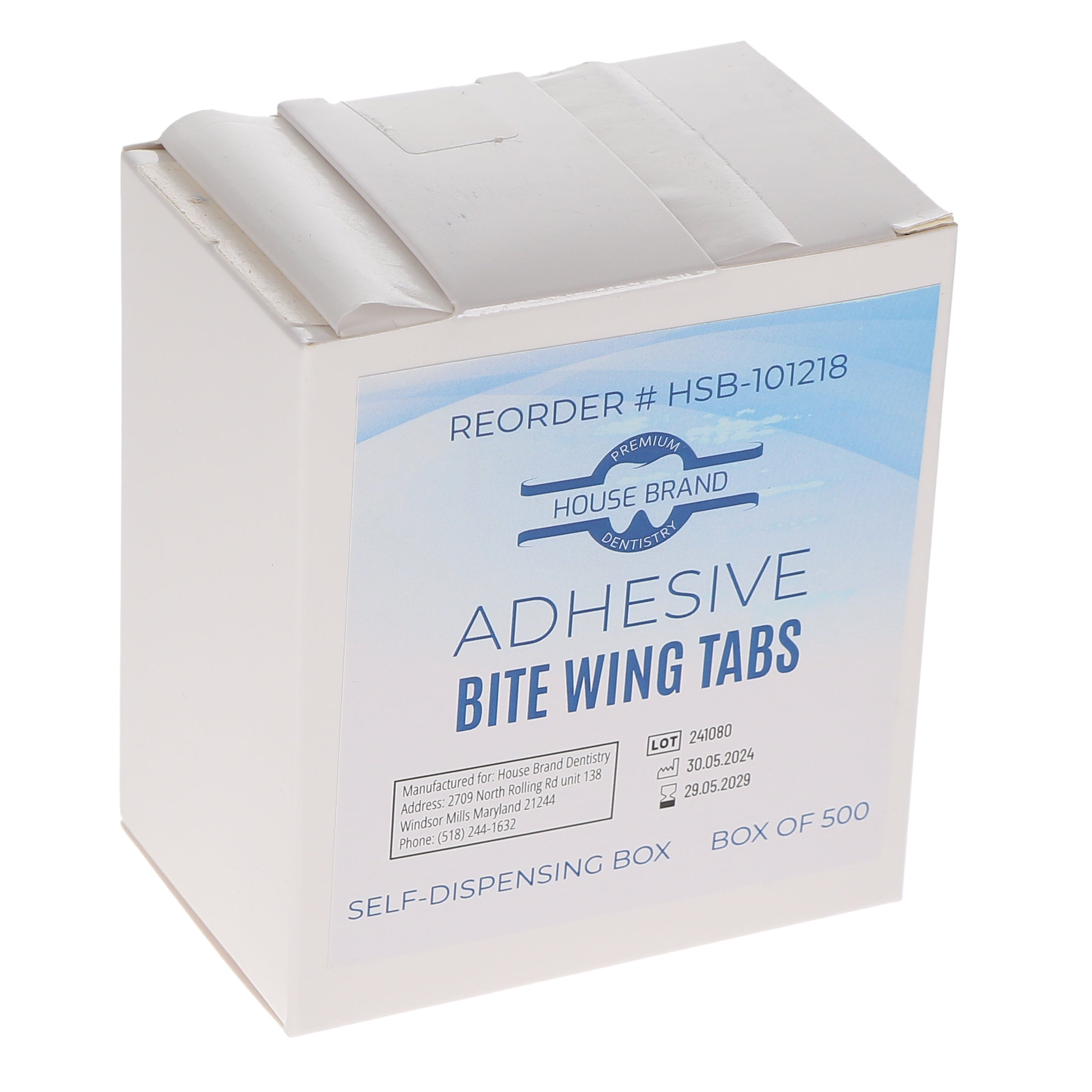 House Brand Dentistry 101218 HSB Dental X-Ray Bite Wing Tabs Adhesive 500/Pk House Brand Dentistry 101218 HSB Dental X-Ray Bite Wing Tabs Adhesive 500/Pk
